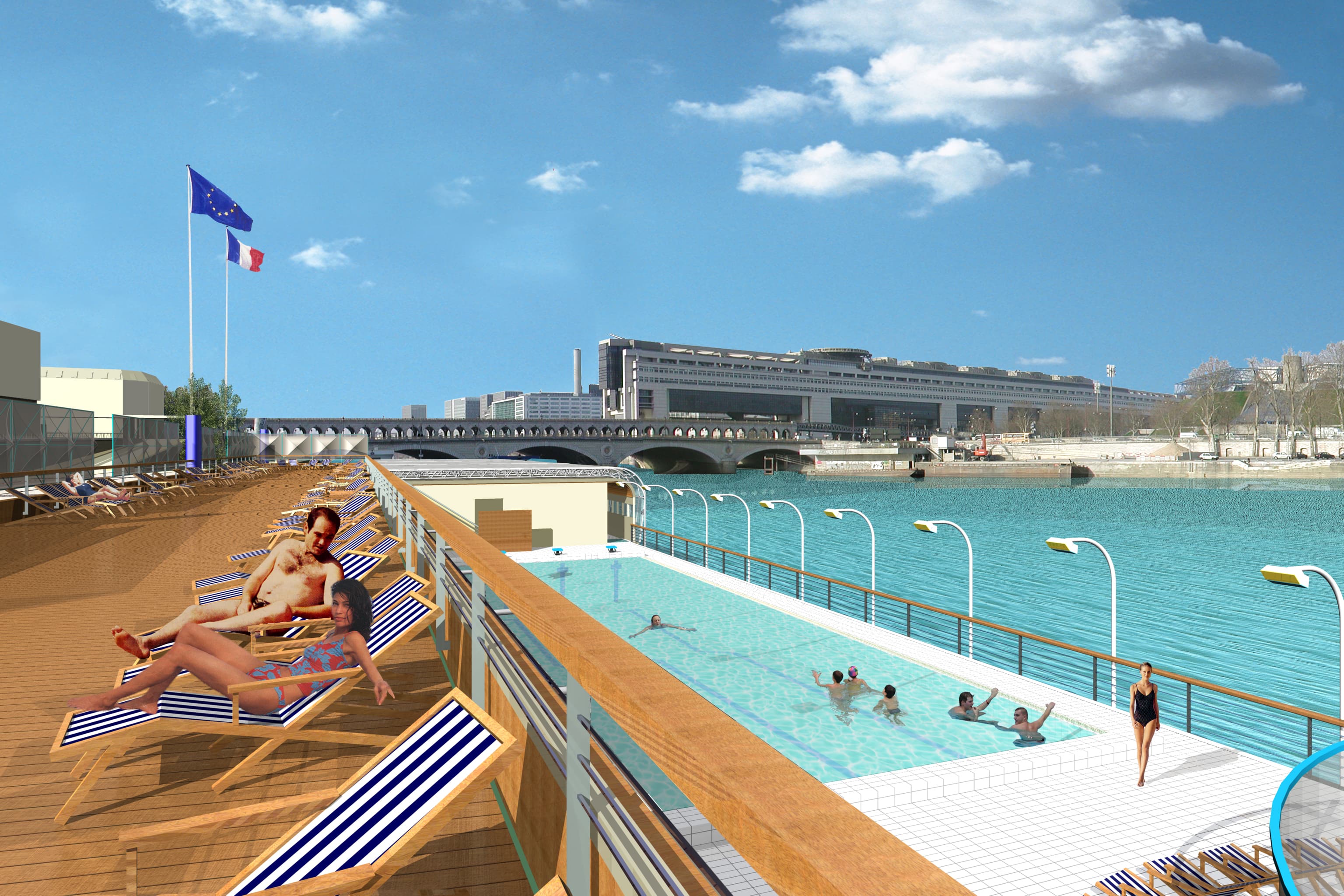 La Piscine Flottante de la Seine — Josephine Baker